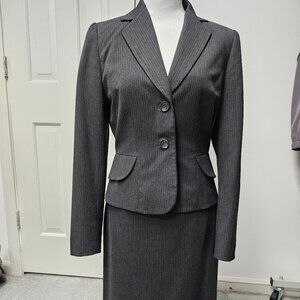 Tahari Pinstripe Skirt Suit
